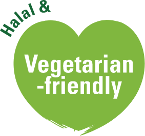 Halal & vegetarian friendly