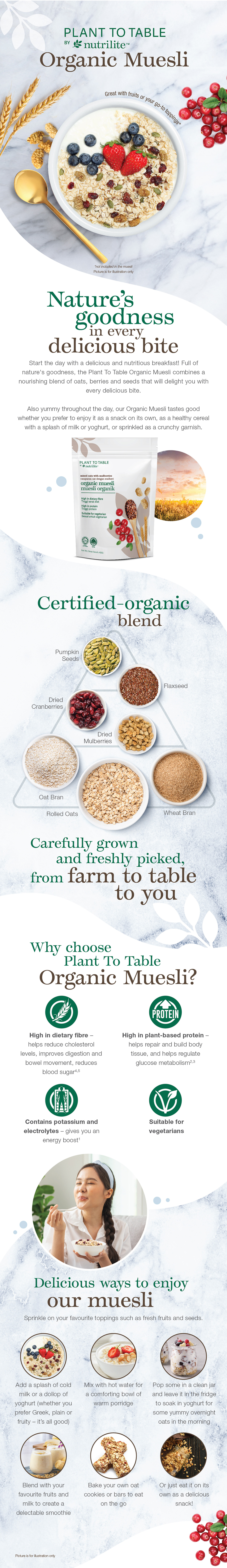 Plant To Table by Nutrilite Organic Muesli